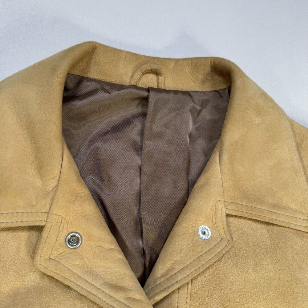 1970s Vintage New England Sportswear Co Suede Jacket Women’s 10 USA Tan - Picture 2 of 14